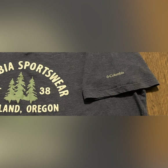 Women’s Columbia Sportswear Blue Logo T-shirt M - Picture 8 of 8